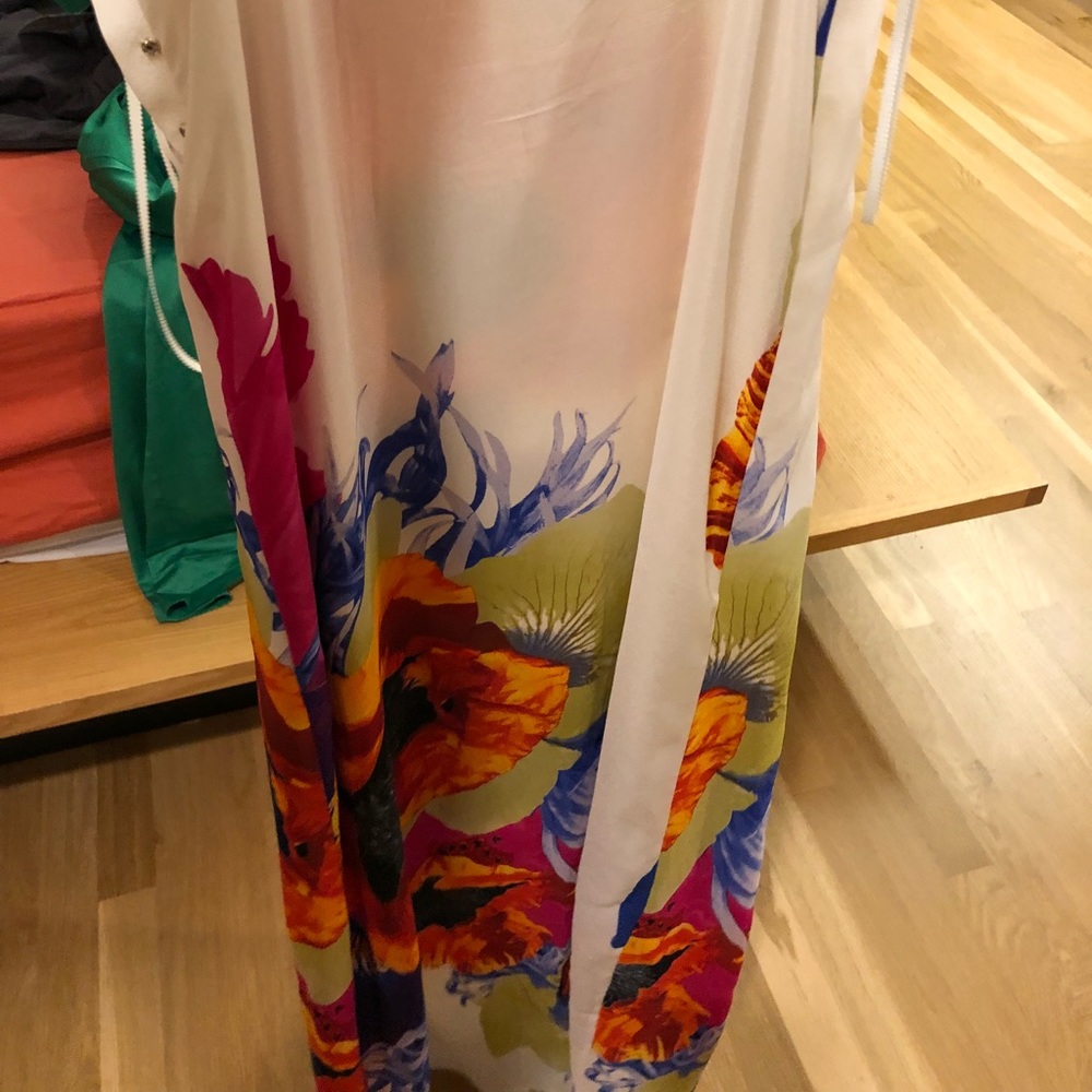 Anthropologie Leifsdottir flower maxi dress size 0 - Picture 4 of 7